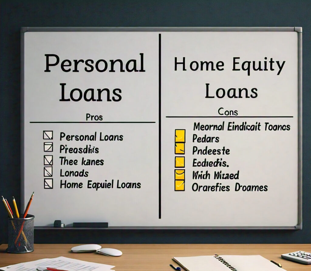 Personal Loans versus Home Equity Loans: Choosing the Right Financing Option