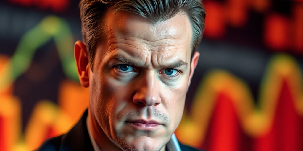 Matt Damon looking serious, reflecting on crypto endorsement.